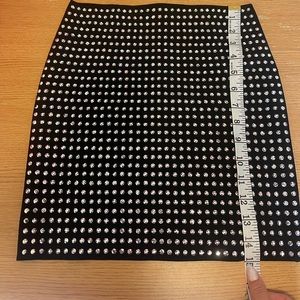 Black skirt with rhinestones